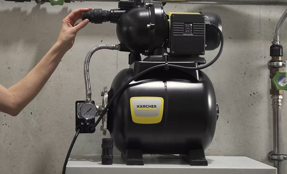 Pompa do wody KARCHER BP 3.200 Home elektryczna moc 600 W wydajnosc 3600 l/h wysokosc tloczenia 36 m Zawór zwrotny