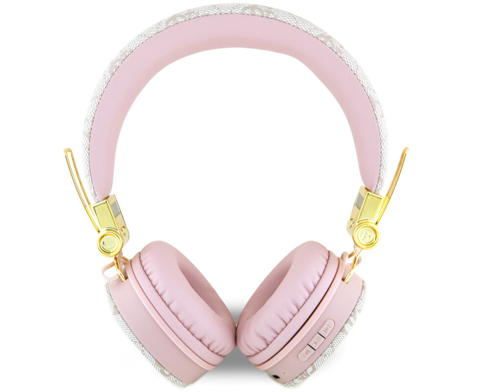 Słuchawki nauszne GUESS 4G Metal Logo jakość dźwięk membrana urządzenie 