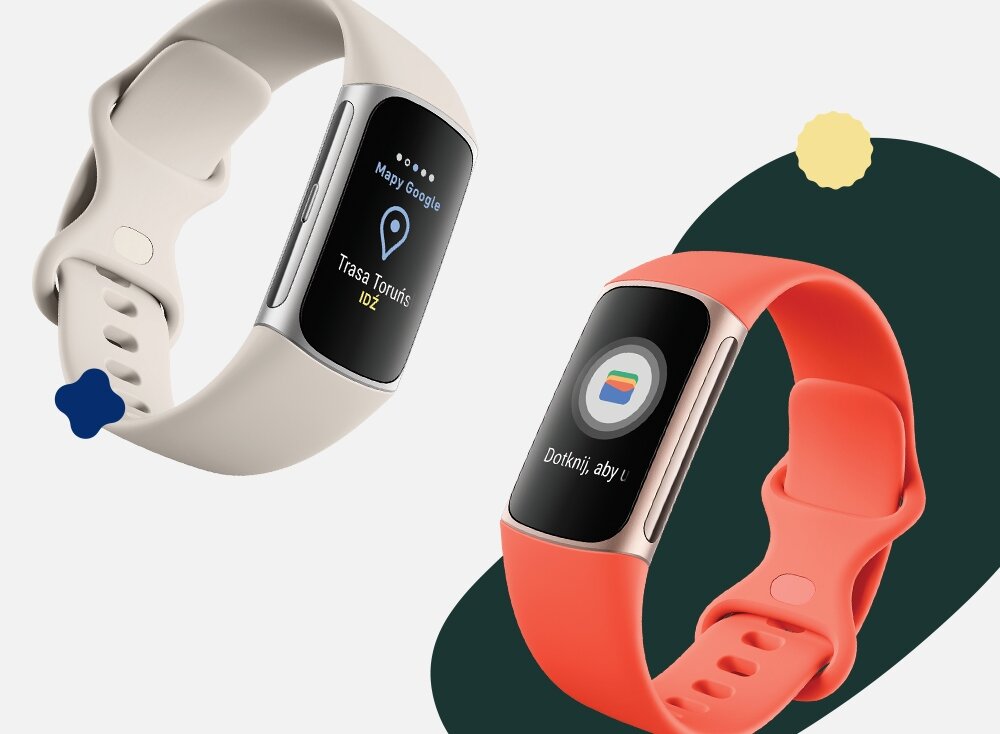 Smartband Google Fitbit Charge 6 ekran bateria czujniki zdrowie sport pasek ładowanie pojemność rozdzielczość łączność sterowanie krew puls rozmowy smartfon aplikacja