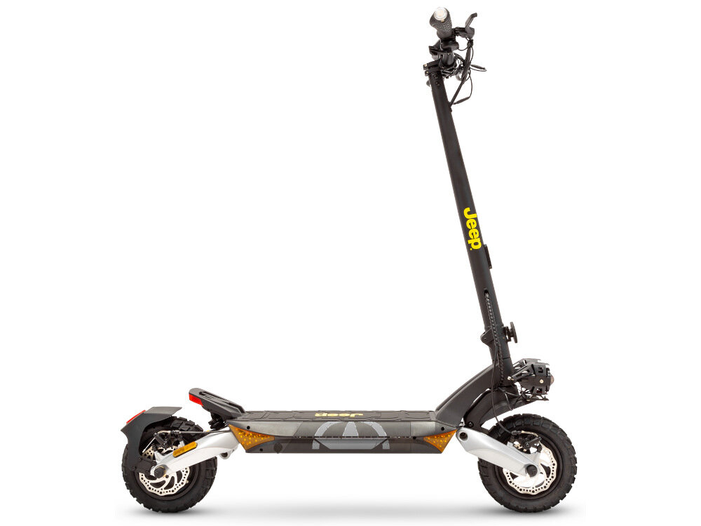 Hulajnoga elektryczna JEEP JXP Czarno-szary niezawoda konstrukcja Jeepa zaawansowane technologie elektryczne wydajna wygodna wytrzymala ekologiczna