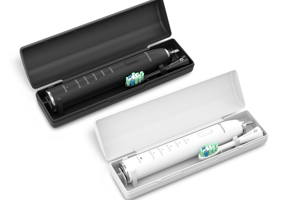 Szczoteczka soniczna TRUELIFE SonicBrush Clean30 Czarny Bezpieczne przechowywanie podróż Etui podróżne ochrona Sztywna obudowa ochrona
