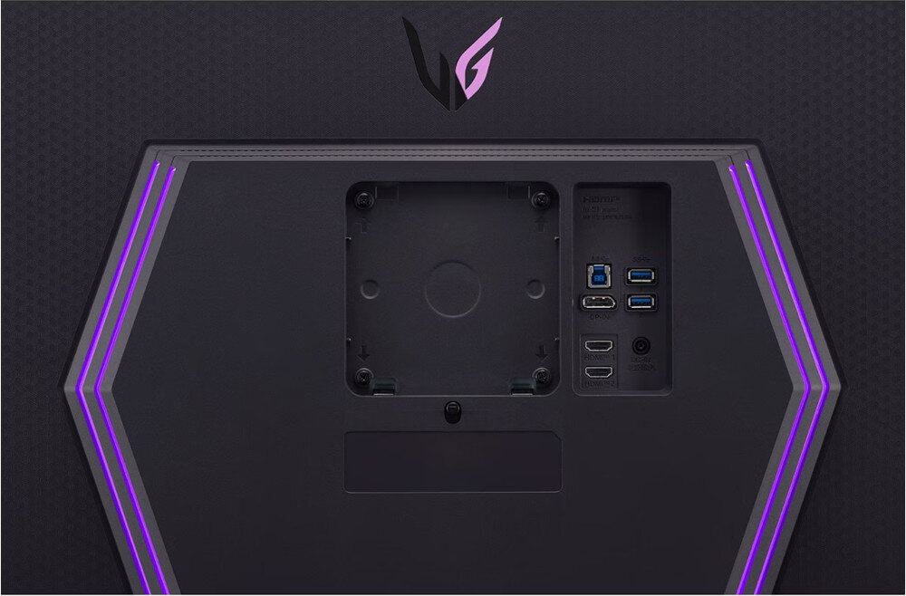 Monitor LG UltraGear 27GR93U-B 27 3840x2160px IPS 144Hz 1 ms [GTG] porty podłączenie złącza hub