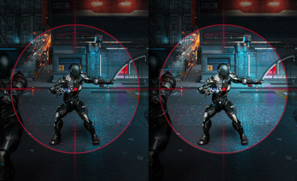 Monitor LG UltraGear 27GR93U-B 27 3840x2160px IPS 144Hz 1 ms [GTG] funkcje gracze opóźnienie widoczność celownik