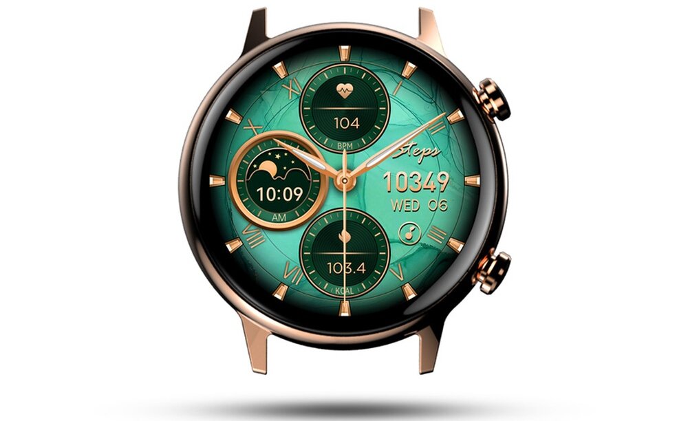 Smartwatch MANTA Alexa mini ekran bateria czujniki zdrowie sport pasek ładowanie pojemność rozdzielczość łączność sterowanie krew puls rozmowy smartfon aplikacja