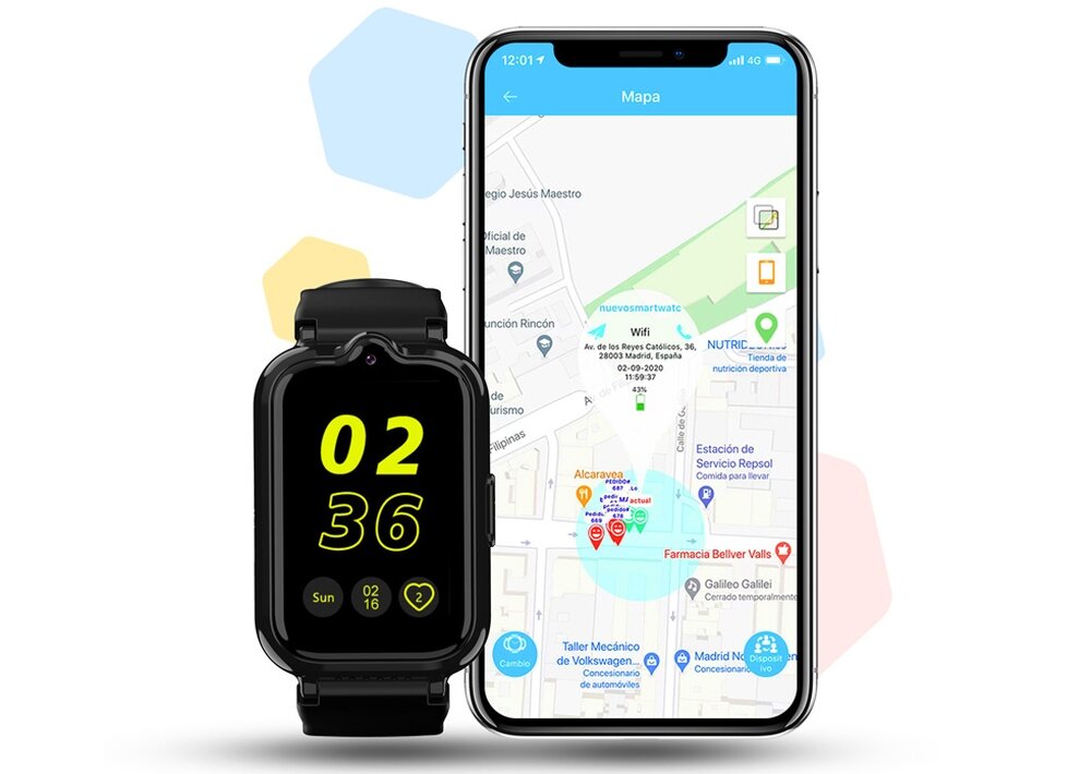Smartwatch MANTA Junior Joy 4G ekran bateria czujniki zdrowie sport pasek ładowanie pojemność rozdzielczość łączność sterowanie krew puls rozmowy smartfon aplikacja