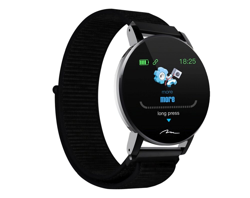 Smartwatch MEDIA-TECH ACTIVEBAND THAITI MT871 ekran bateria czujniki zdrowie sport pasek ładowanie pojemność rozdzielczość łączność sterowanie krew puls rozmowy smartfon aplikacja