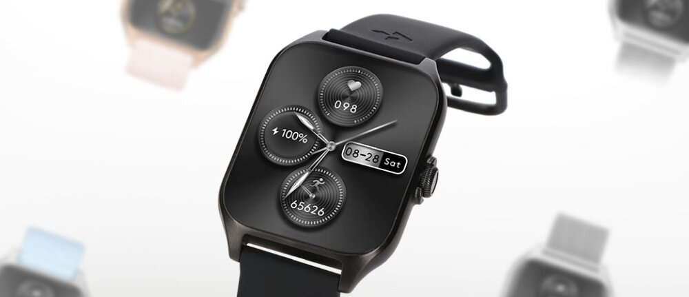 Smartwatch GARETT GRC Activity 2 ekran bateria czujniki zdrowie sport pasek ładowanie pojemność rozdzielczość łączność sterowanie krew puls rozmowy smartfon aplikacja
