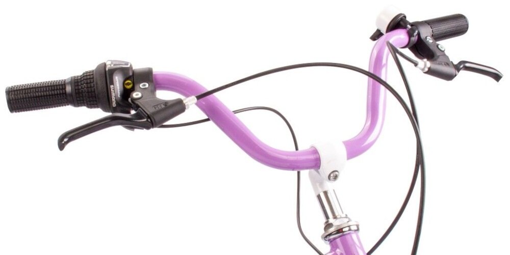 Rower dziecięcy SUN BABY Heart bike 20 cali dla dziewczynki Fioletowy kierownica uchwyty regulacja w zakresie 83-88 cm antyposlizgowy material