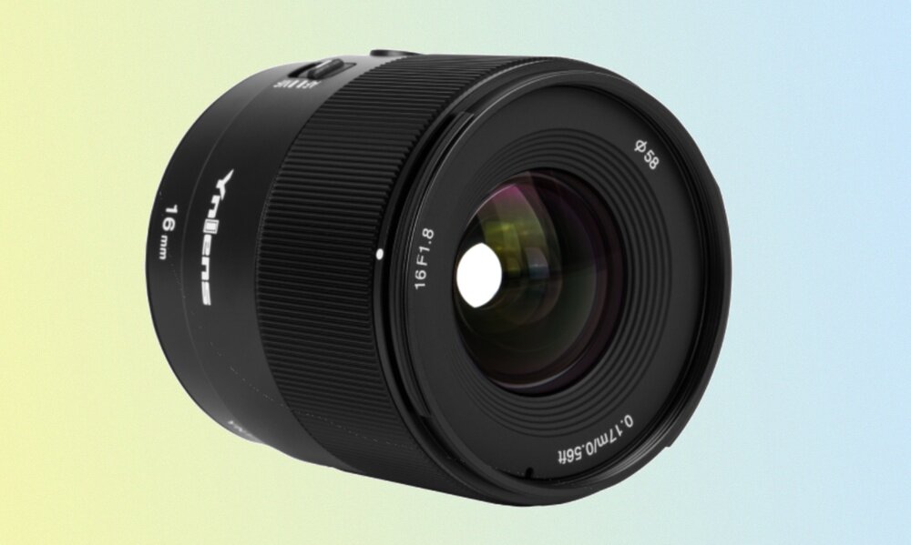 Obiektyw Yongnuo YN 16 mm f/1,8 DA DSM do Sony E od strony soczewki