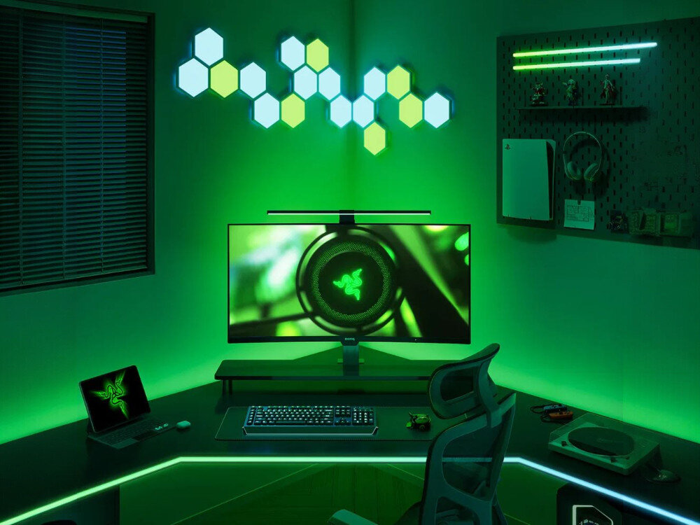 Taśma LED GOVEE Gaming Light Strip G1 H6609 1.8 m Wi-Fi/Bluetooth, aplikacja, Wi-Fi, głosowe, sceny, pokój gracza w kolorach zielonych dzięki taśmie LED