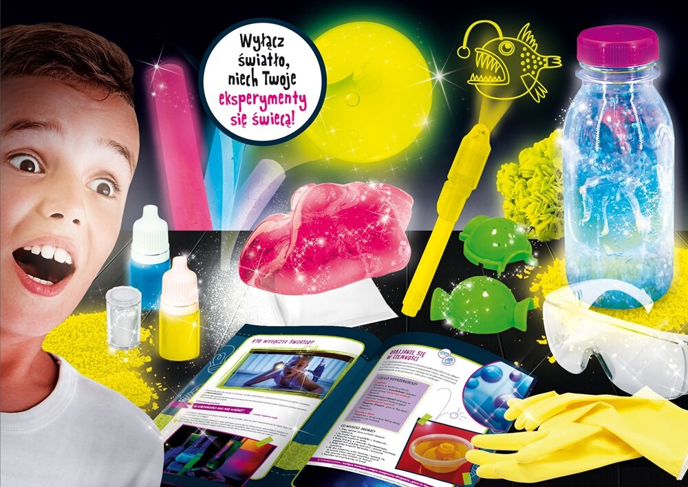 Zestaw kreatywny LISCIANI I-m a Genius Laboratorium ciemności 304-PL83879 czytelna prezentacja, tabela edukacyjna, wsparcie rozwoju