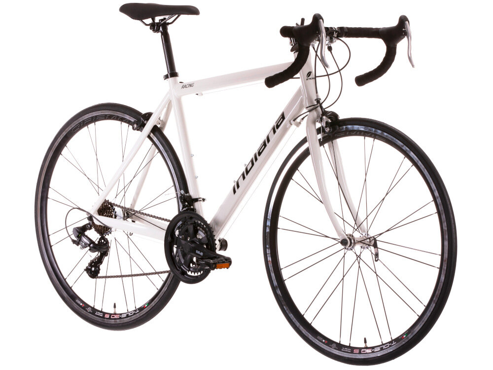 Rower szosowy INDIANA Racing M22 28 cali męski Szary rama aluminiowa 22-calowa odporna na korozje wybor rozmiaru ramy Twoj wzrost mierzony w zrelaksowanej pozycji typ roweru