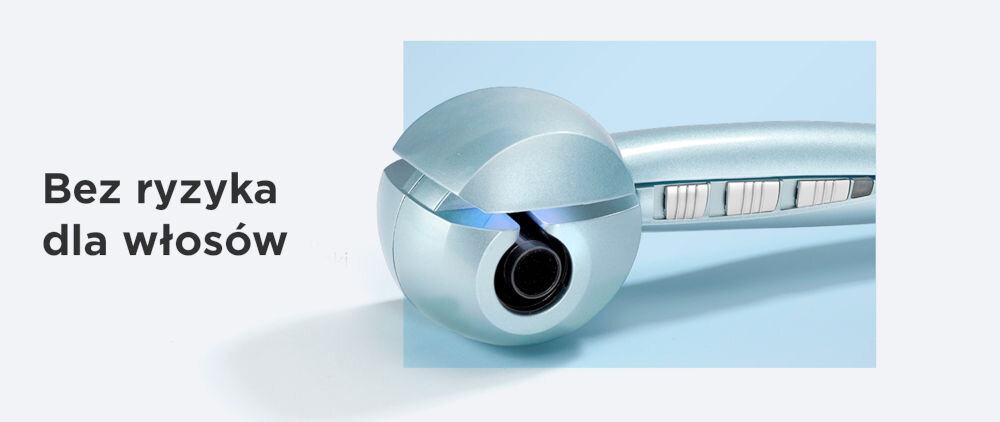 Lokówka automatyczna BABYLISS C1700E Hydro Fusion Curl Secret stylizacja włsoów bez obaw o pogorszenie kondycji trzy ustawienia temperatury 190 210 230 stopni dostosowanie ciepła do rodzaju włosów silnik cyfrowy ceramiczny syetem grzewczy równomierne nagrzewanie minimalizacja ryzyka uszkodzenia włosów