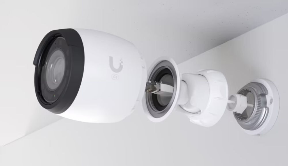 Kamera UBIQUITI G5 Pro rozdzielczość 4K Ultra HD 3840 x 2160 px możliwość regulacji kąta widzenia od 35° do 110° kompresja h.264