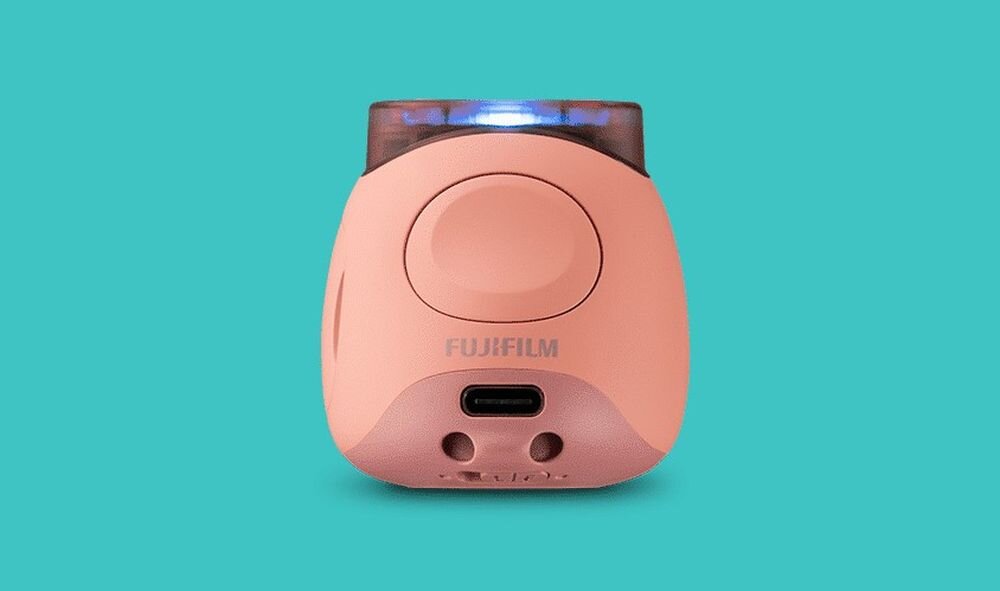 Aparat cyfrowy FUJIFILM Instax Pal  zdjęcia obiektyw ekran wizjer ogniskowa przysłona migawka obudowa bateria zasilanie filmy nagrywanie rozdzielczość matryca rozmiar przekątna tryby iso montaż lampa światło przyciski sterowanie menu kontrast jasność balans bieli filtry cmos karta pliki format zapis seria