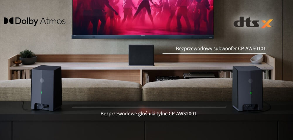 Telewizor SHARP FQ8EG  - wireless surround