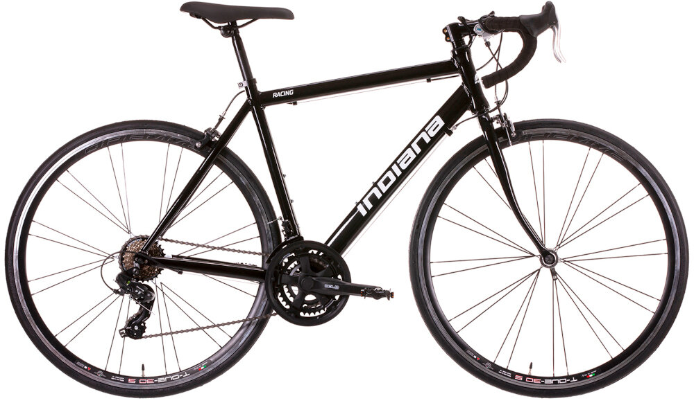 Rower szosowy INDIANA Racing M20 28 cali męski Czarny rower wyscigowy do jazdy wyczynowej