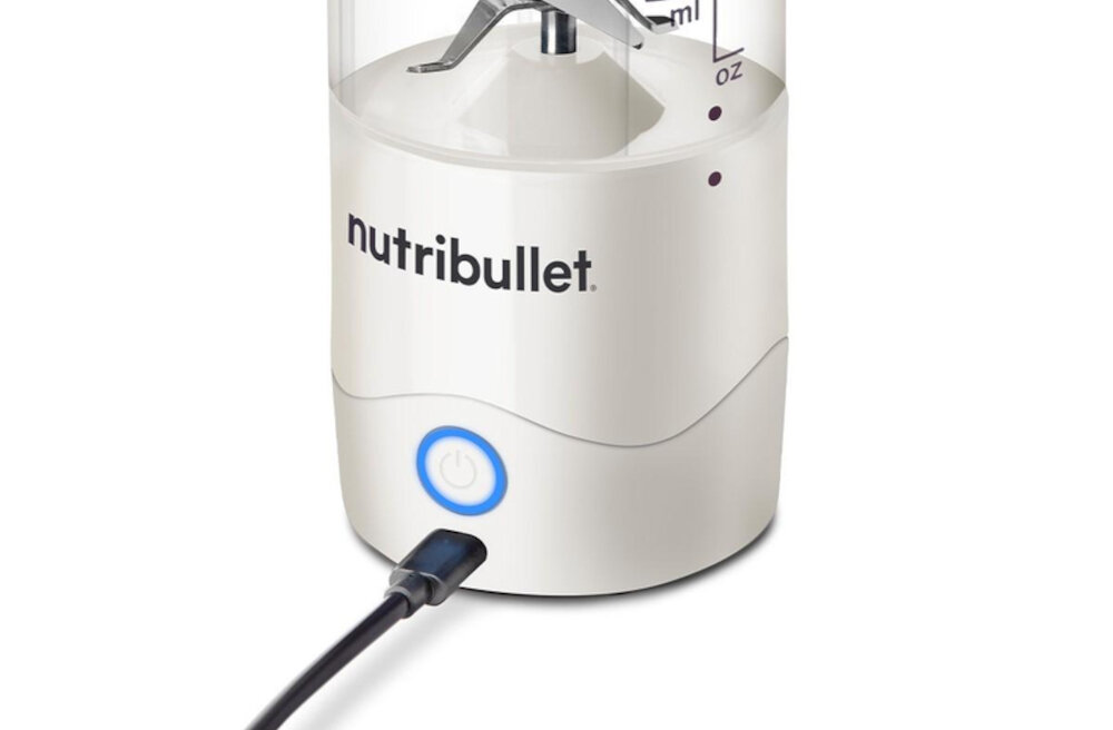 Blender personalny NUTRIBULLET NBP003W Bezprzewodowy ładowanie kabel USB-A/USB-C ładowanie użytkowanie 15 cykli