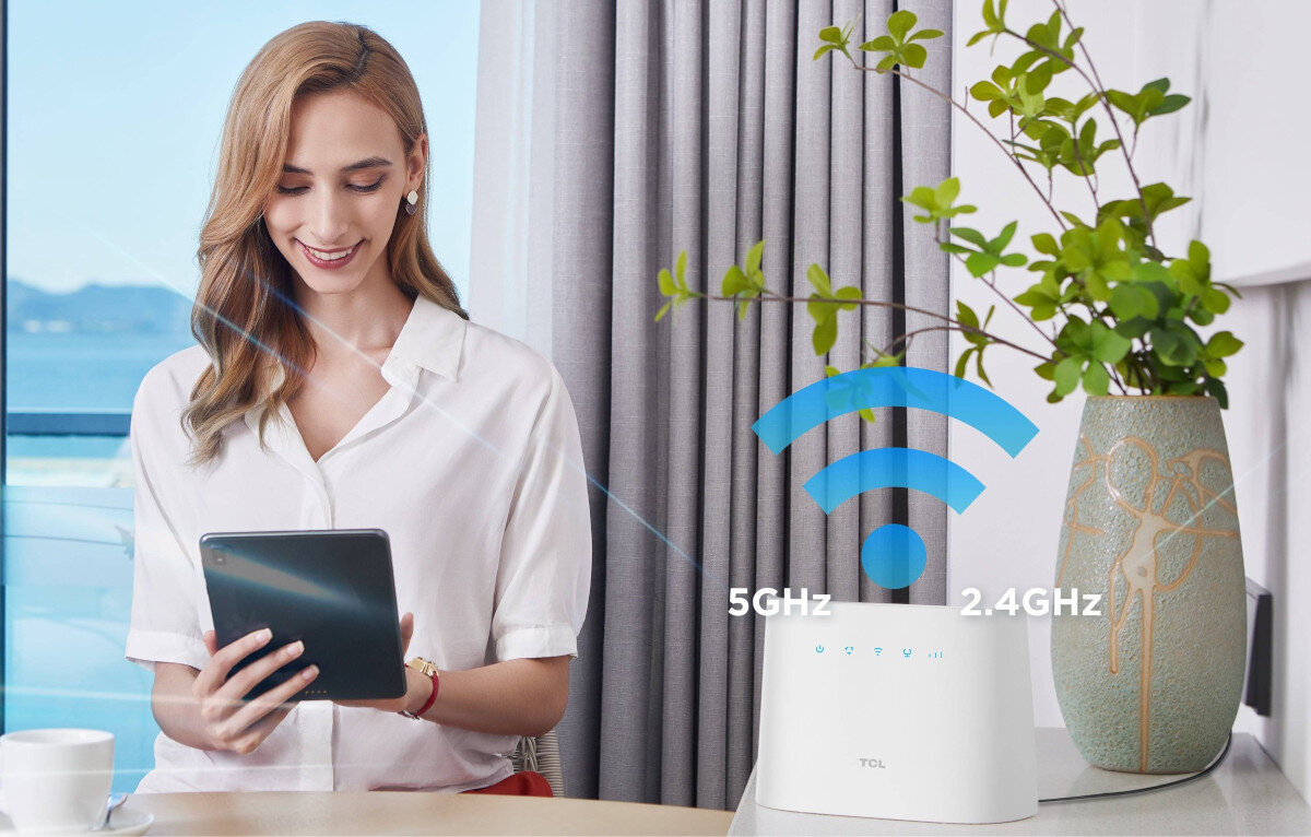 Router TCL LinkHub HH132 łączność pasma Wi-Fi zakres