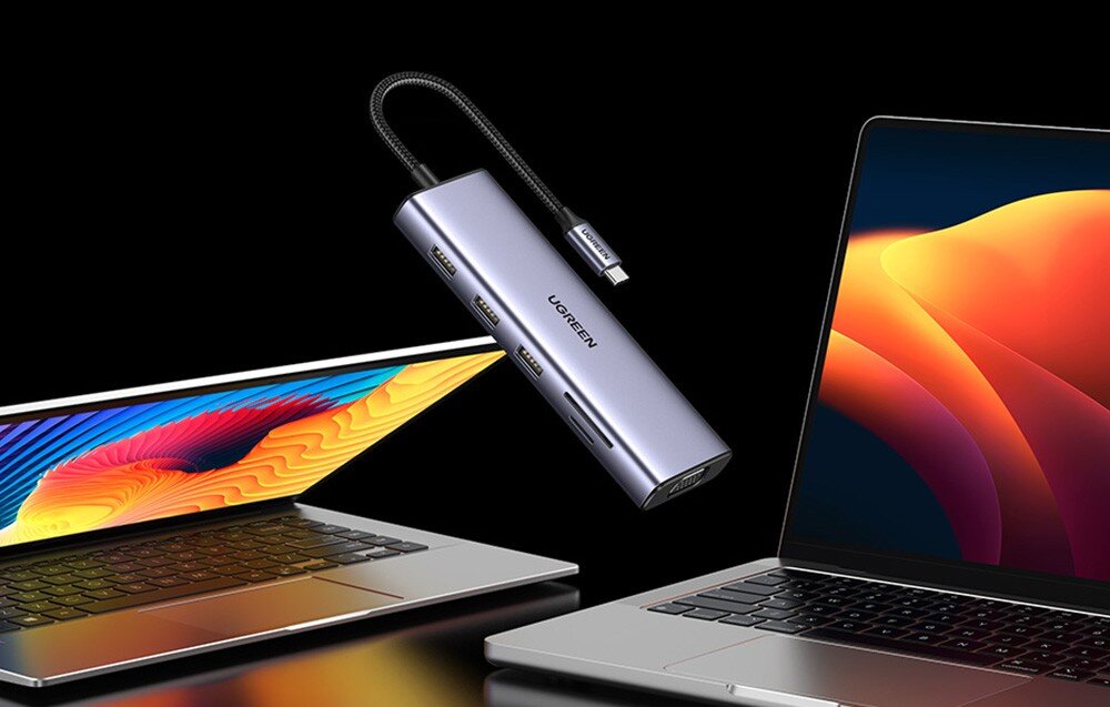 Hub UGREEN Revodok CM498 USB Typu C, Pasywny opis