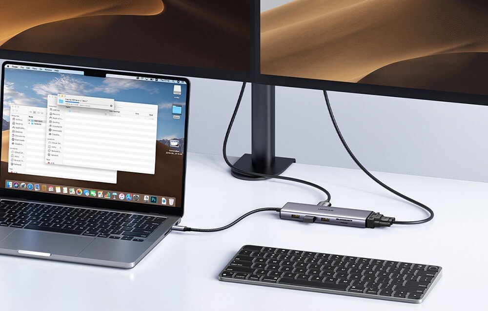 Hub UGREEN Revodok CM498 USB Typu C, Pasywny przeznaczenie działanie porty funkcje zastosowanie