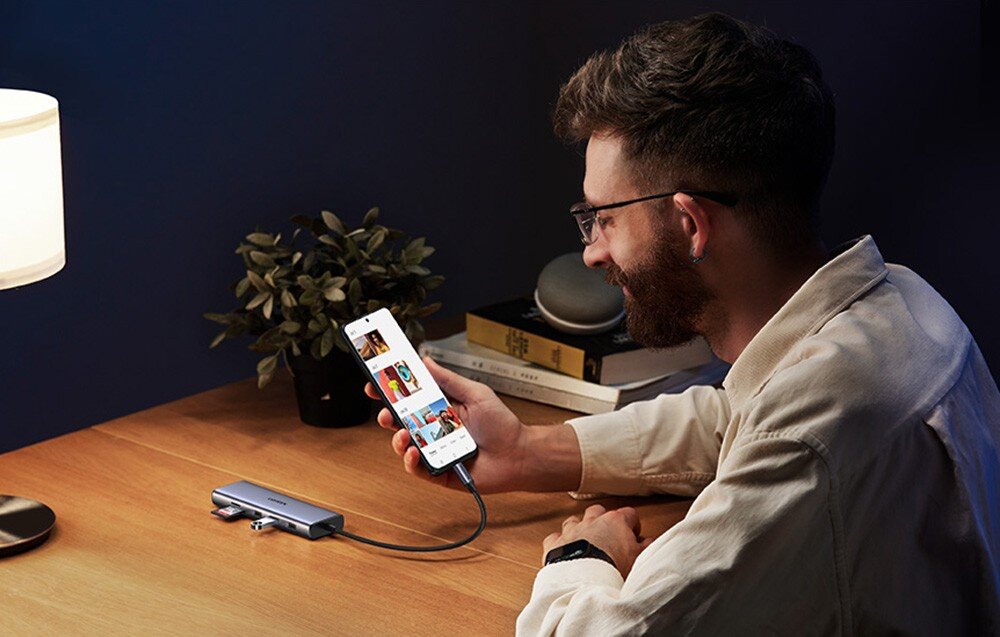 Hub UGREEN Revodok CM498 USB Typu C, Pasywny ładowanie moc technologia Power Delivery