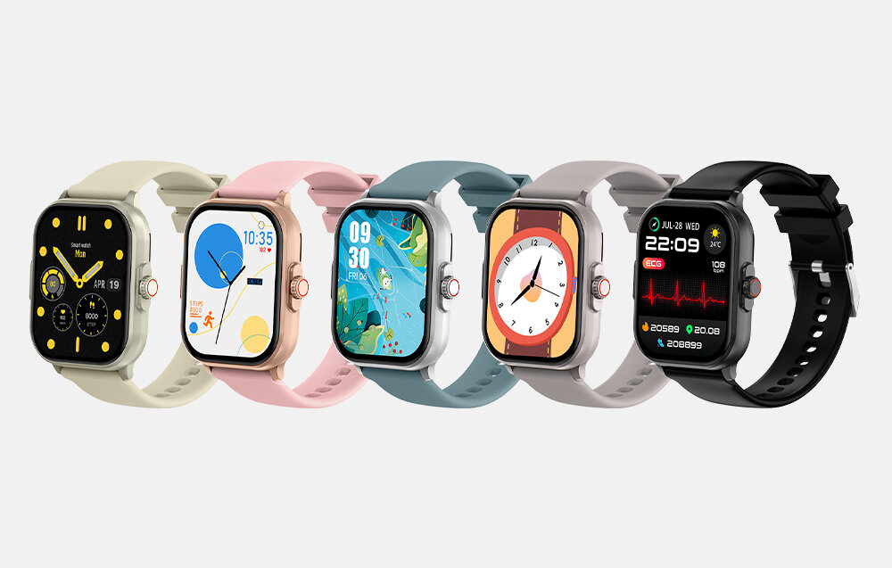 SMARTWATCH COLMI C63 ekran bateria czujniki zdrowie sport pasek ładowanie pojemność rozdzielczość łączność sterowanie krew puls rozmowy smartfon aplikacja
