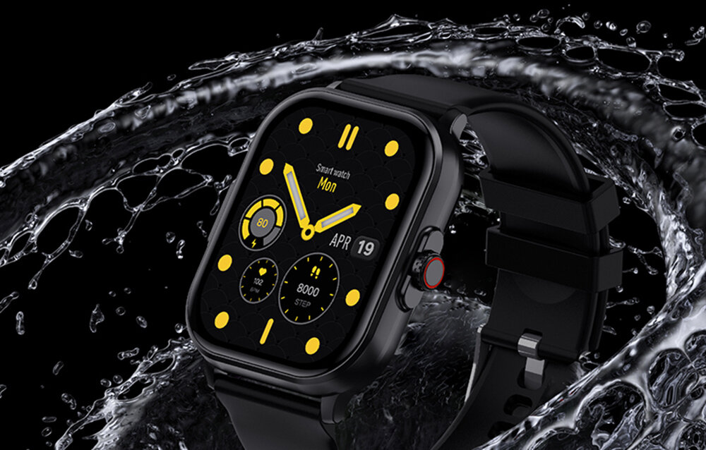 SMARTWATCH COLMI C63 ekran bateria czujniki zdrowie sport pasek ładowanie pojemność rozdzielczość łączność sterowanie krew puls rozmowy smartfon aplikacja