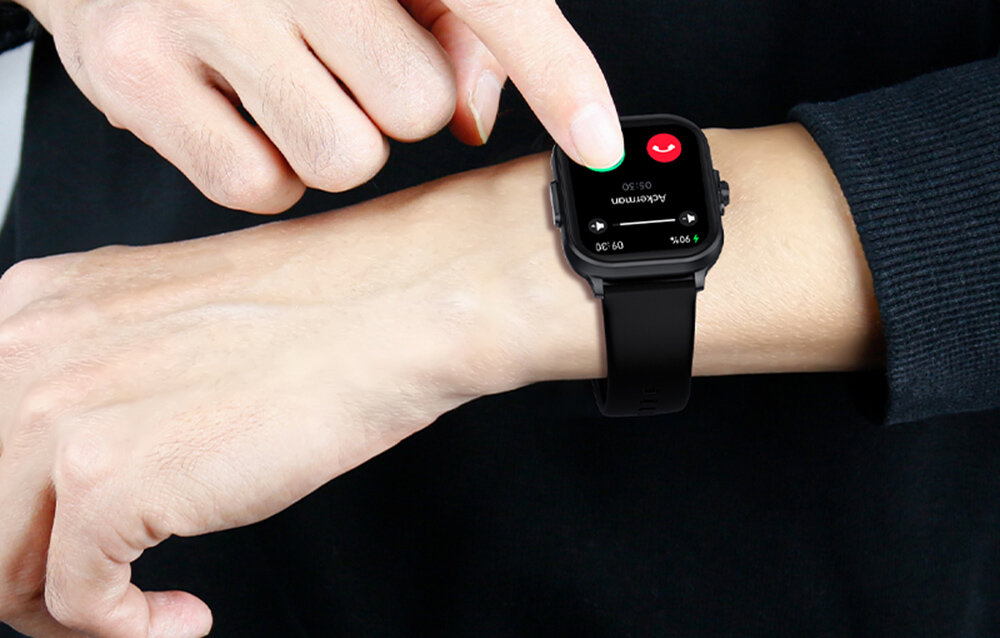 SMARTWATCH COLMI C63 ekran bateria czujniki zdrowie sport pasek ładowanie pojemność rozdzielczość łączność sterowanie krew puls rozmowy smartfon aplikacja