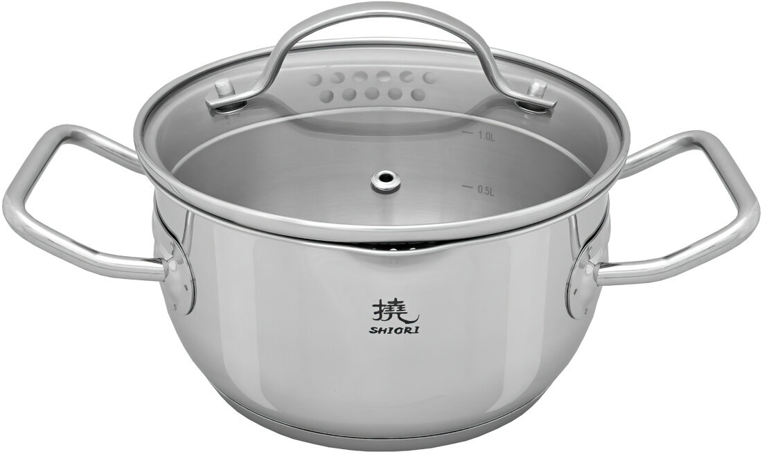 Zestaw garnków SHIORI Steel Series Pro 316 (7 elementów) Pojemności profile pojemnosc rozmiar