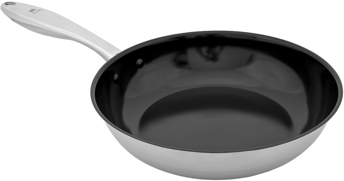 Patelnia SHIORI Stainless Steel 304 24 cm Wielofunkcyjność uniwersalny wybór ceramiczna ze stali nierdzewnej wykonanie
