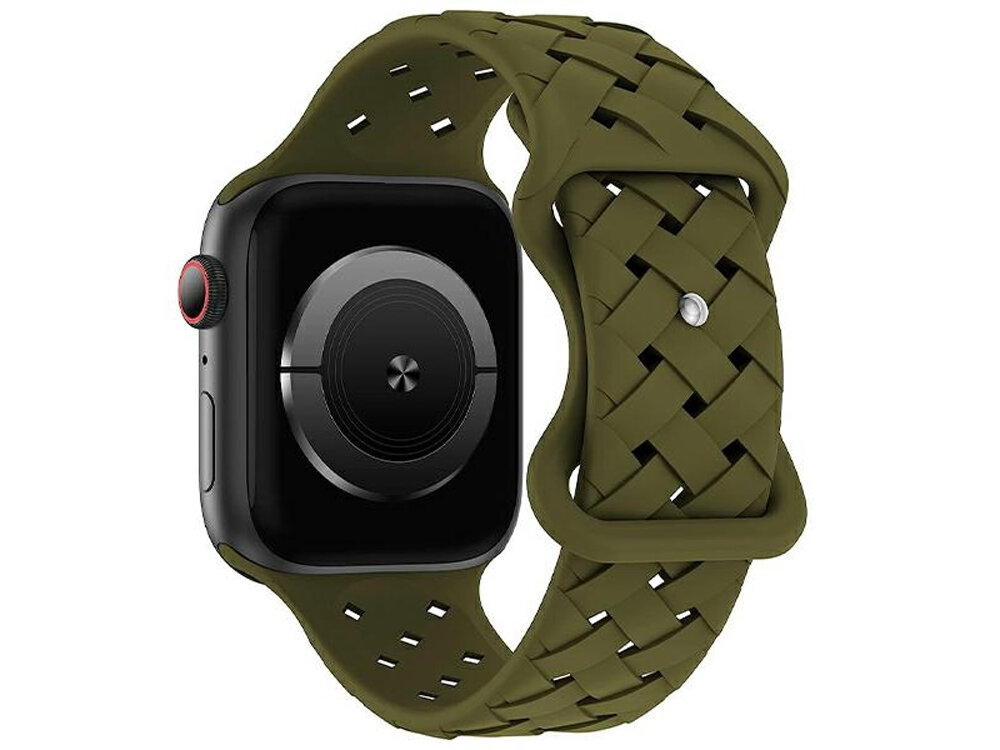 Pasek BELINE Silicone Woven elastycznego silikonu o tkanej strukturze Apple Watch Miękki w dotyku materiał oraz dopasowana forma Odwracalna konstrukcja opatentowanym złączom