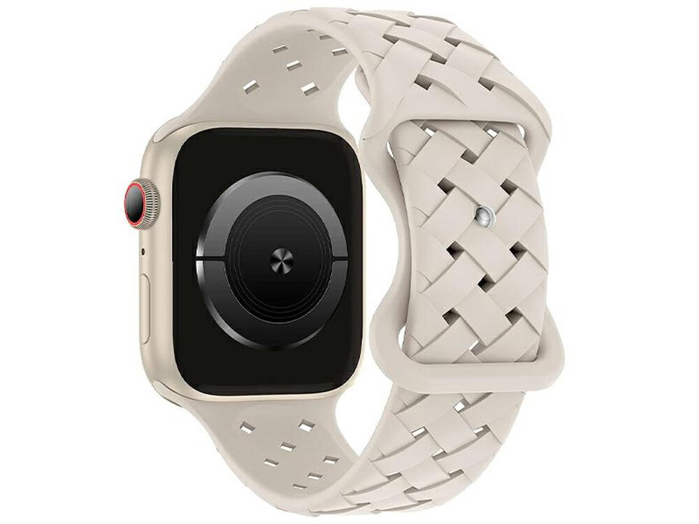 Pasek BELINE Silicone Woven elastycznego silikonu o tkanej strukturze Apple Watch Miękki w dotyku materiał oraz dopasowana forma Odwracalna konstrukcja opatentowanym złączom