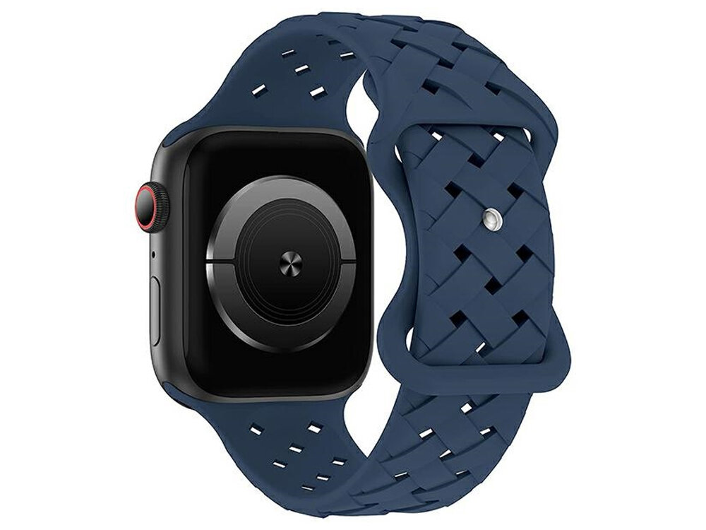 Pasek BELINE Silicone Woven elastycznego silikonu o tkanej strukturze Apple Watch Miękki w dotyku materiał oraz dopasowana forma Odwracalna konstrukcja opatentowanym złączom