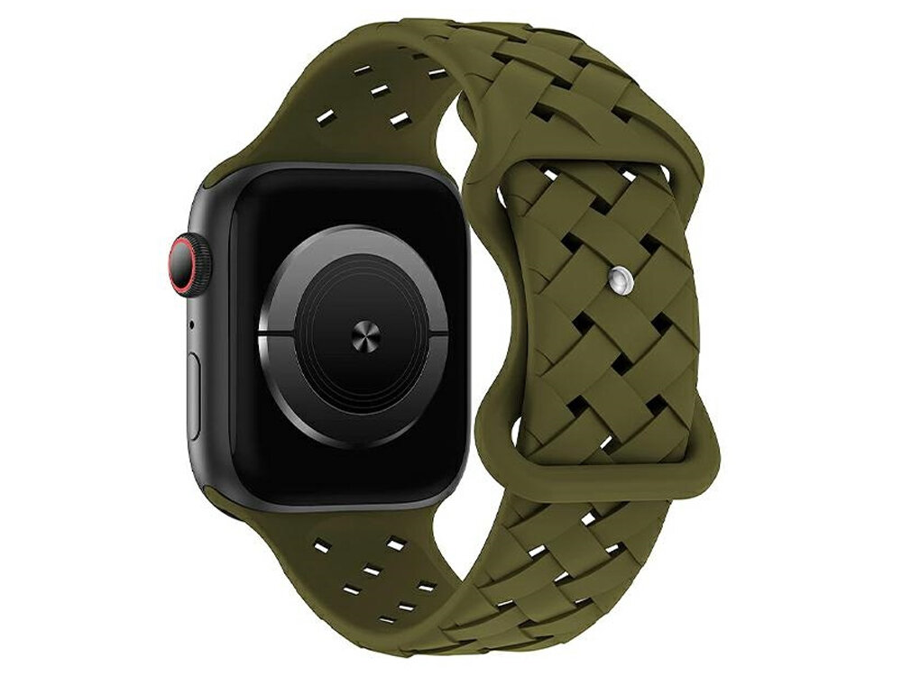 Pasek BELINE Silicone Woven elastycznego silikonu o tkanej strukturze Apple Watch Miękki w dotyku materiał oraz dopasowana forma Odwracalna konstrukcja opatentowanym złączom