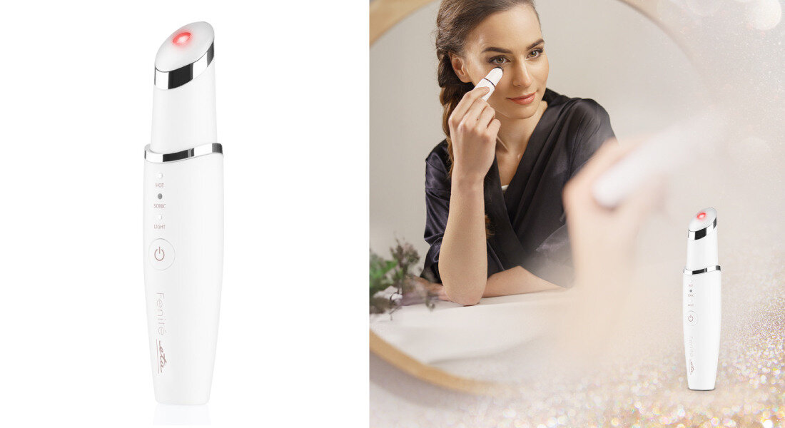 Masażer do oczu ETA Fenite 335390000 Długotrwałe działanie baterii Akumulator Li-Ion pojemność czas pracy Szybki czas ładowania możliwość zasilania przez port USB