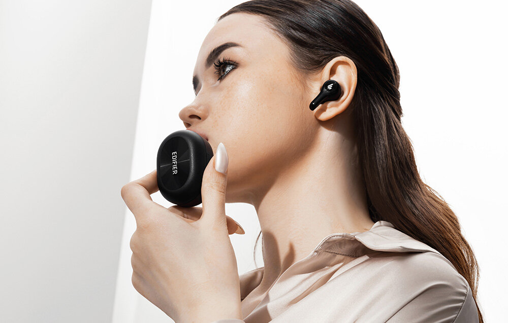 Słuchawki dokanałowe EDIFIER X5 Lite design komfort lekkość dźwięk jakość wrażenia słuchowe ergonomia lekkość sport aktywność podróże czas pracy działanie akumulator 
