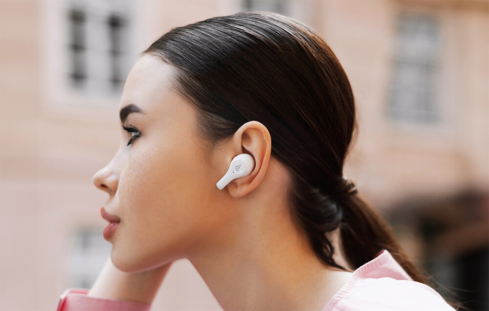 Słuchawki dokanałowe EDIFIER X5 Lite design komfort lekkość dźwięk jakość wrażenia słuchowe ergonomia lekkość sport aktywność podróże czas pracy działanie akumulator