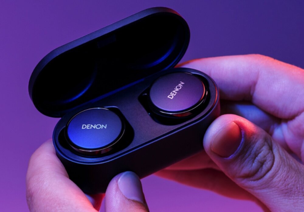 Słuchawki dokanałowe DENON Perl redukcja szumow muzyka skupienie