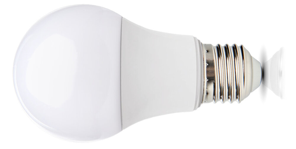 Żarówka LED GS KOBI 8.5W E27 wskaznik oddawania barw Ra≥80 wspolczynnik mocy DF ≥0,5 efektywna optymalna wydajnosc zuzycie pradu 9 kWh/1000h
