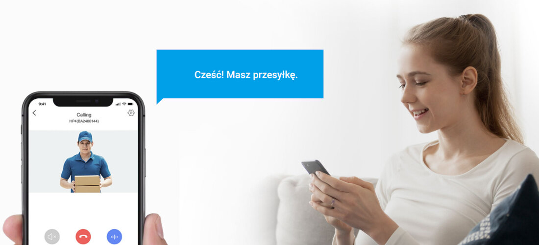Wideo-wizjer EZVIZ HP4 aplikacja dzwonek powiadomienie
