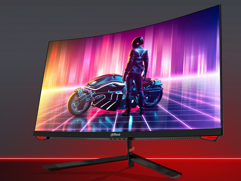 Monitor DAHUA LM24-E230C 23.6 1920x1080px 165Hz 1 ms Curved matryca rozdzielczość kontrast rozdzielczość jasność