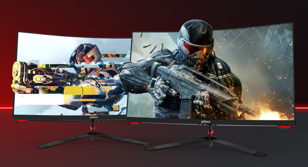 Monitor DAHUA LM24-E230C 23.6 1920x1080px 165Hz 1 ms Curved odświeżanie synchronizacja płynność opóźnienia