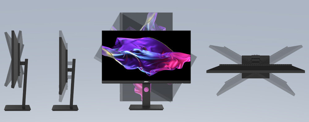 Monitor DAHUA LM24-P301A 23.8 2560x1440px IPS regulacja ergonomia konstrukcja