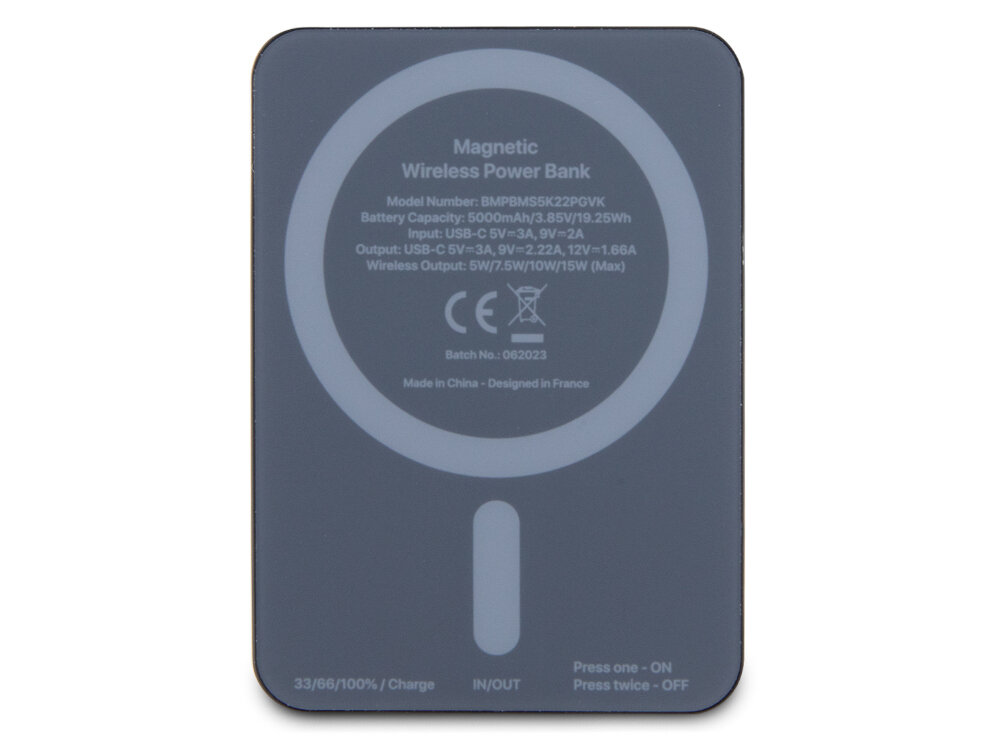 Powerbank indukcyjny BMW M Collection MagSafe 5000 mAh 15W Czarny Urządzenia moc ładowanie wymiary bateria pojemność bezpieczeństwo lekkość wygoda