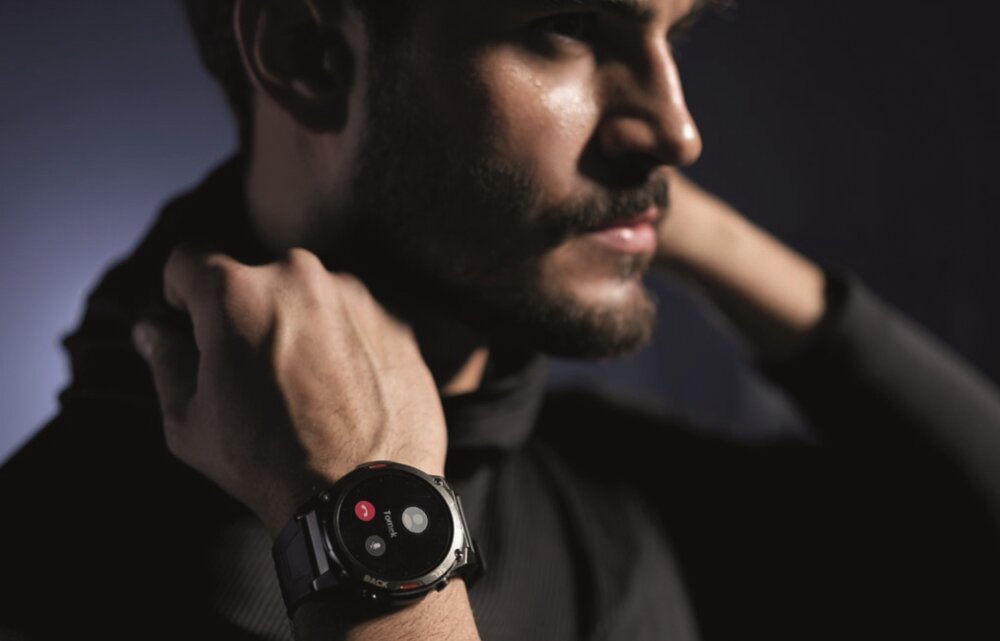 Smartwatch MAXCOM Fit FW63 Cobalt Pro ekran bateria czujniki zdrowie sport pasek ładowanie pojemność rozdzielczość łączność sterowanie krew puls rozmowy smartfon aplikacja