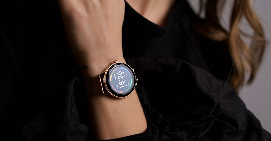Smartwatch MAXCOM FW52 Diamond Złoty oddech guru wellbeing funkcje sportowe