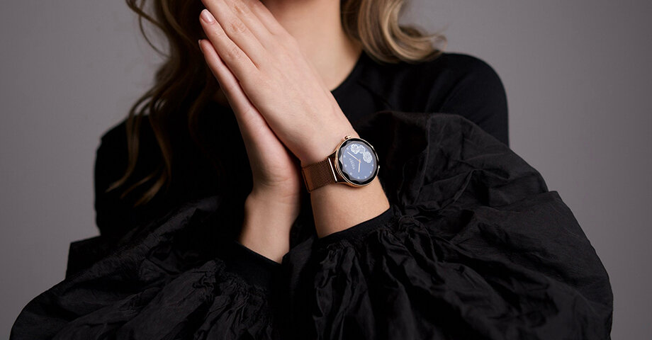 Smartwatch MAXCOM FW52 Diamond Złoty zdalne sterowanie aparatem komfort telefon