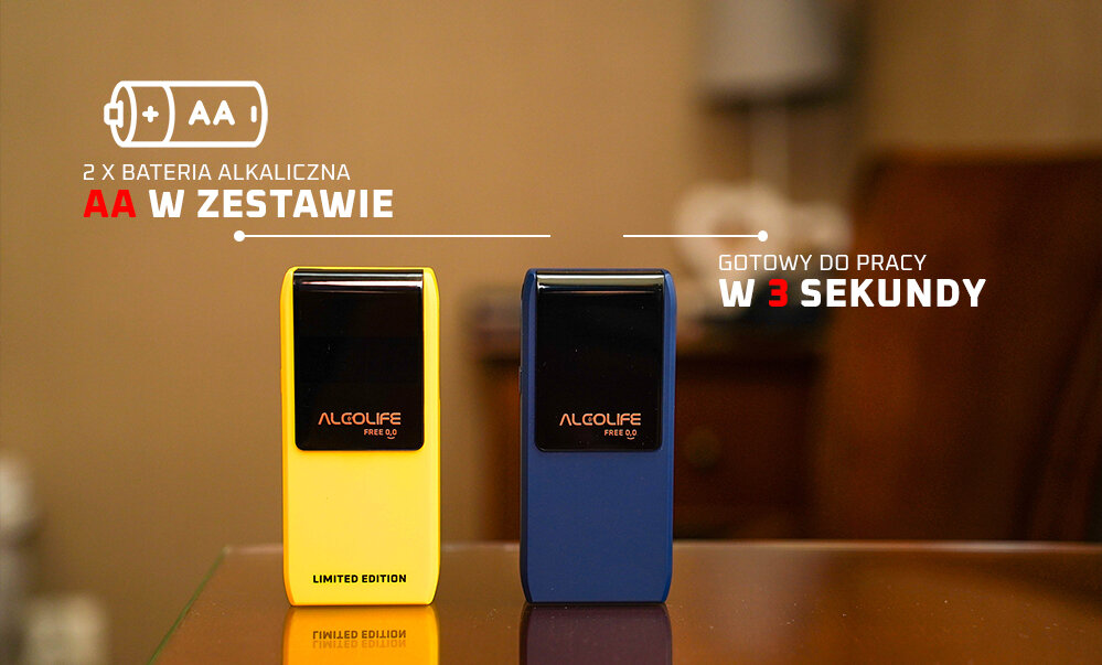 Alkomat ALCOLIFE Free Zasilanie bateryjne