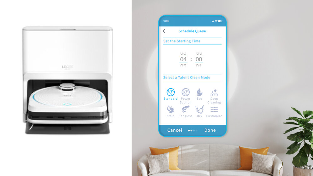 Robot sprzątający HOBOT Legee D8 LuLu aplikacja ios android